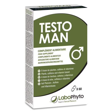 TestoMan (60 gélules) - Booster d'énergie et virilité