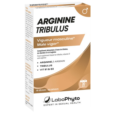 Arginine/Tribulus ( 60 gélules ) - Tonus & Virilité