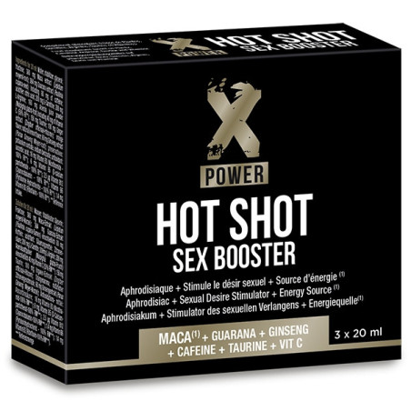 Hot Shot Sex Booster (3 x 20 ml) - Energie & testostérone